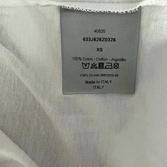 Dior mens front abstract printed pockets tee shirt size XS - Picture 5 of 5